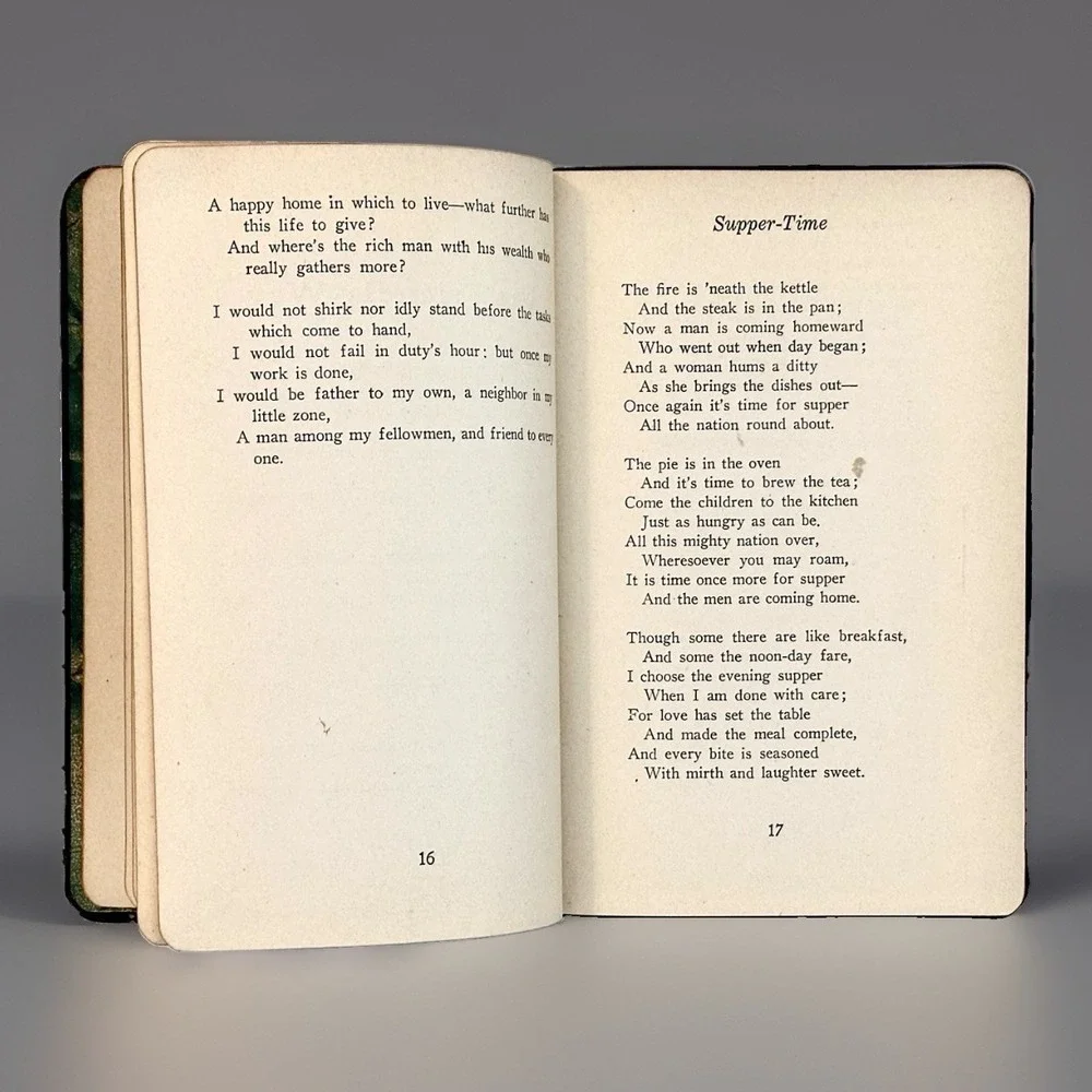 The Friendly Way Edgar A Guest 1931 Poetry Book Hardcover Reilly Lee Antique